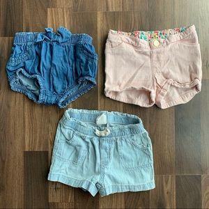 18 month shorts bundle